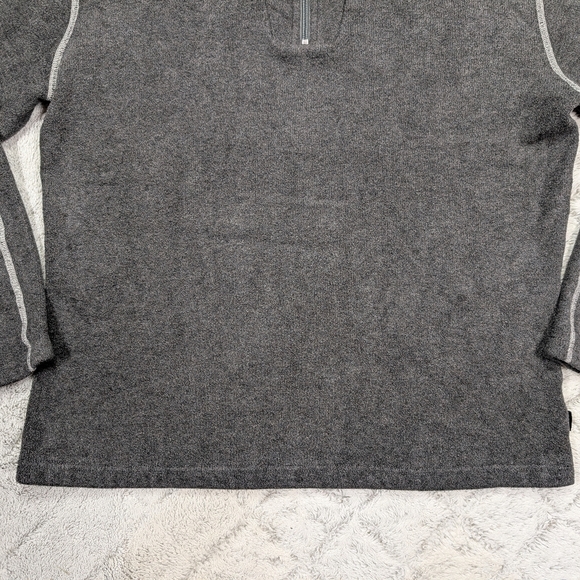 Kuhl Sweater Mens XL Gray Fleece Pullover Europa ¼ Zip Performance Travel - Picture 3 of 9